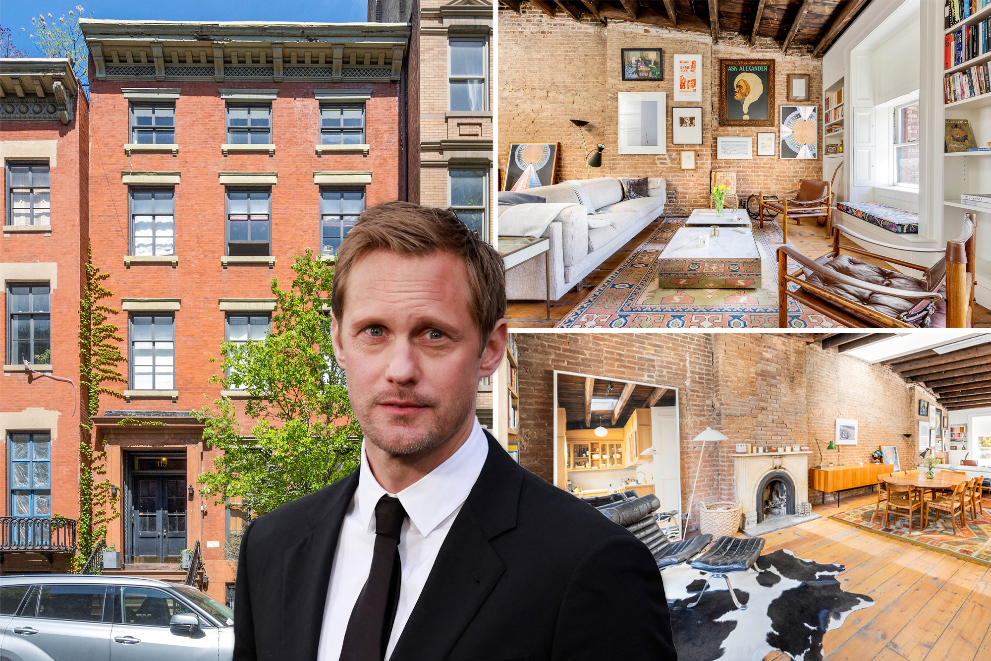 Inside Alexander Skarsgård’s NYC apartment, on sale for $2.6M