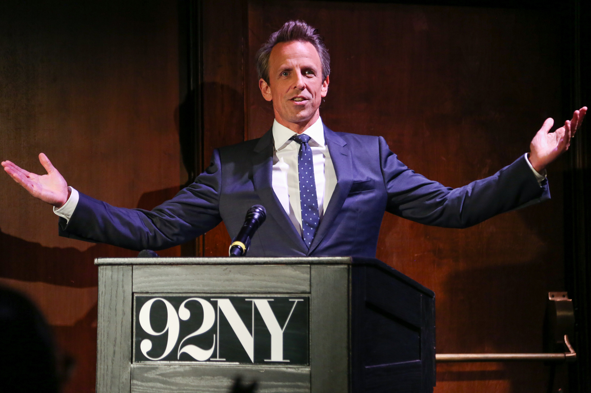 Seth Meyers jokes about his love for New York City at 92nd Street Y gala