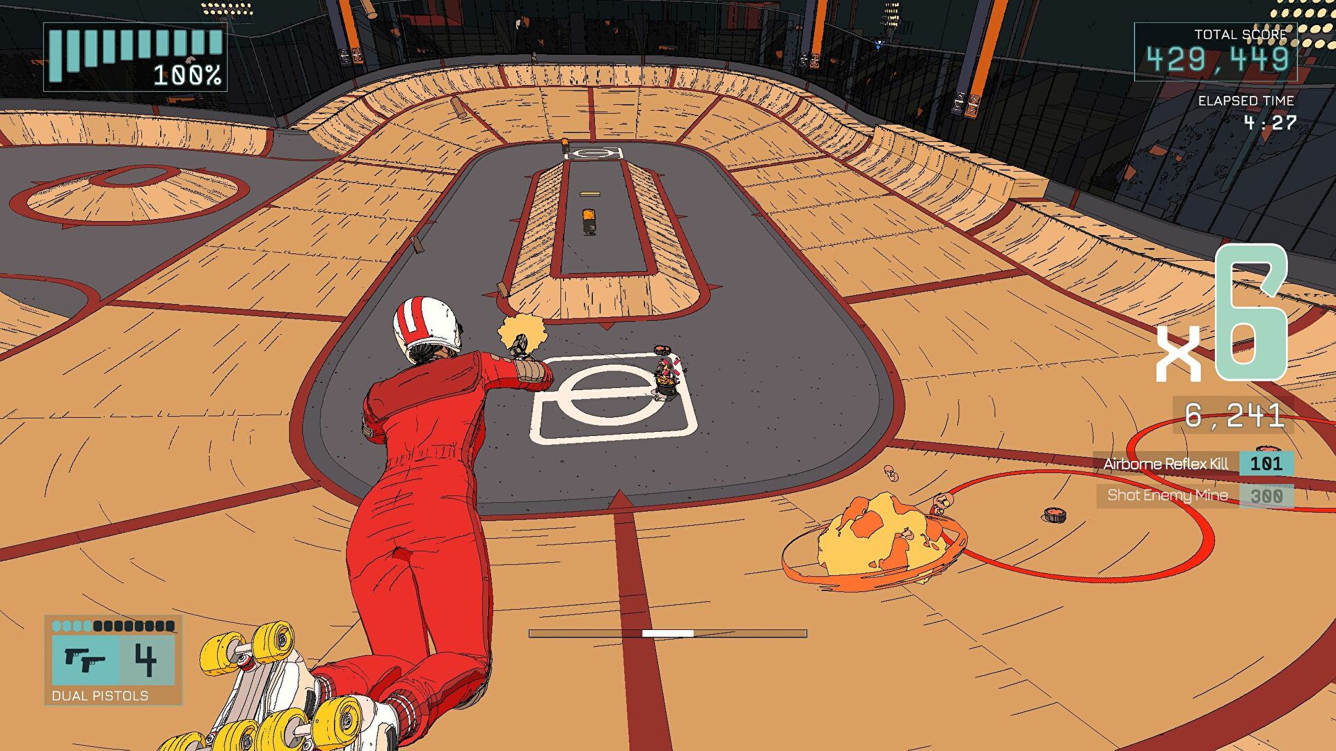 Rollerdrome’s smooth, bullet time bloodsport is locked and loaded