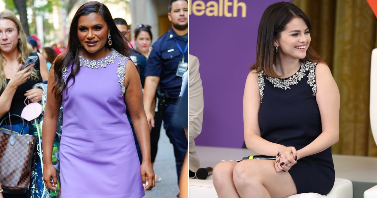 Selena Gomez and Mindy Kaling Style the Same Minidress in 2 Very Different Ways