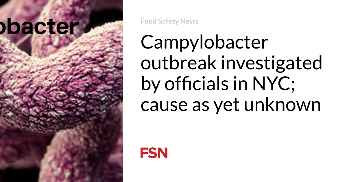 Campylobacter outbreak investigated by officials in NYC; cause as yet unknown