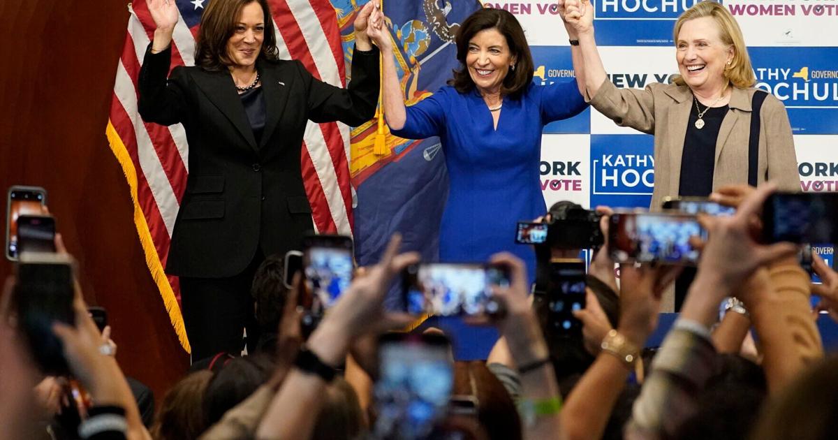 Harris, Clinton campaign for Hochul in NY governor’s race