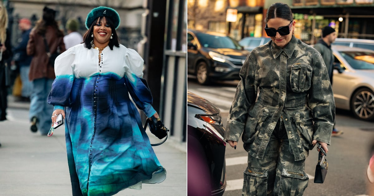 The Best Street Style at Fashion Week, From Camo Print to Wide-Leg Jeans