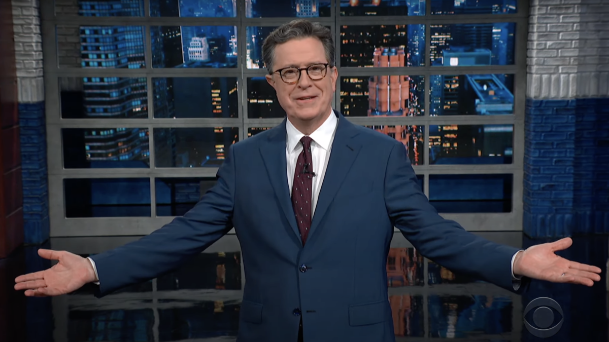 Stephen Colbert’s commentary on Trump’s arrest is one roast after another
