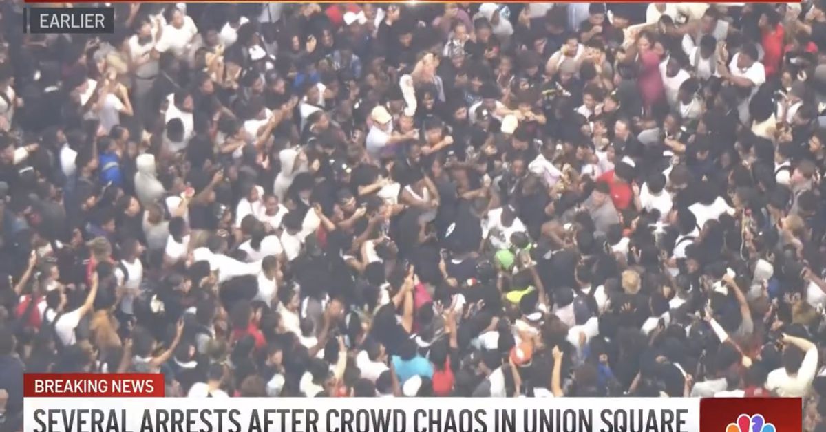 Twitch streamer Kai Cenat taken into custody after chaotic giveaway in NYC’s Union Square