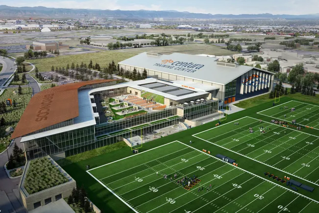 As football season kicks off, Turner breaks ground on Broncos HQ