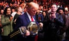 Donald Trump attends UFC match with key allies Musk, Rogan, and RFK Jr – video