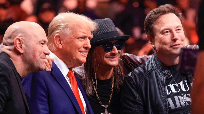 Trump spends hours at UFC fight at Madison Square Garden