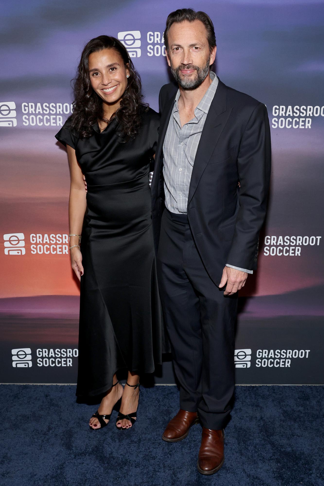 Andrew Shue and Marilee Fiebig Are All Smiles During Red Carpet Debut