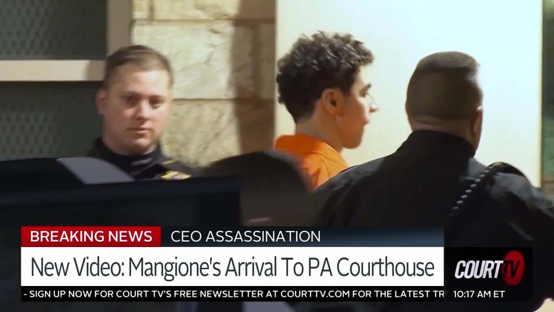 Watch Luigi Mangione Arrive at Pennsylvania Courthouse