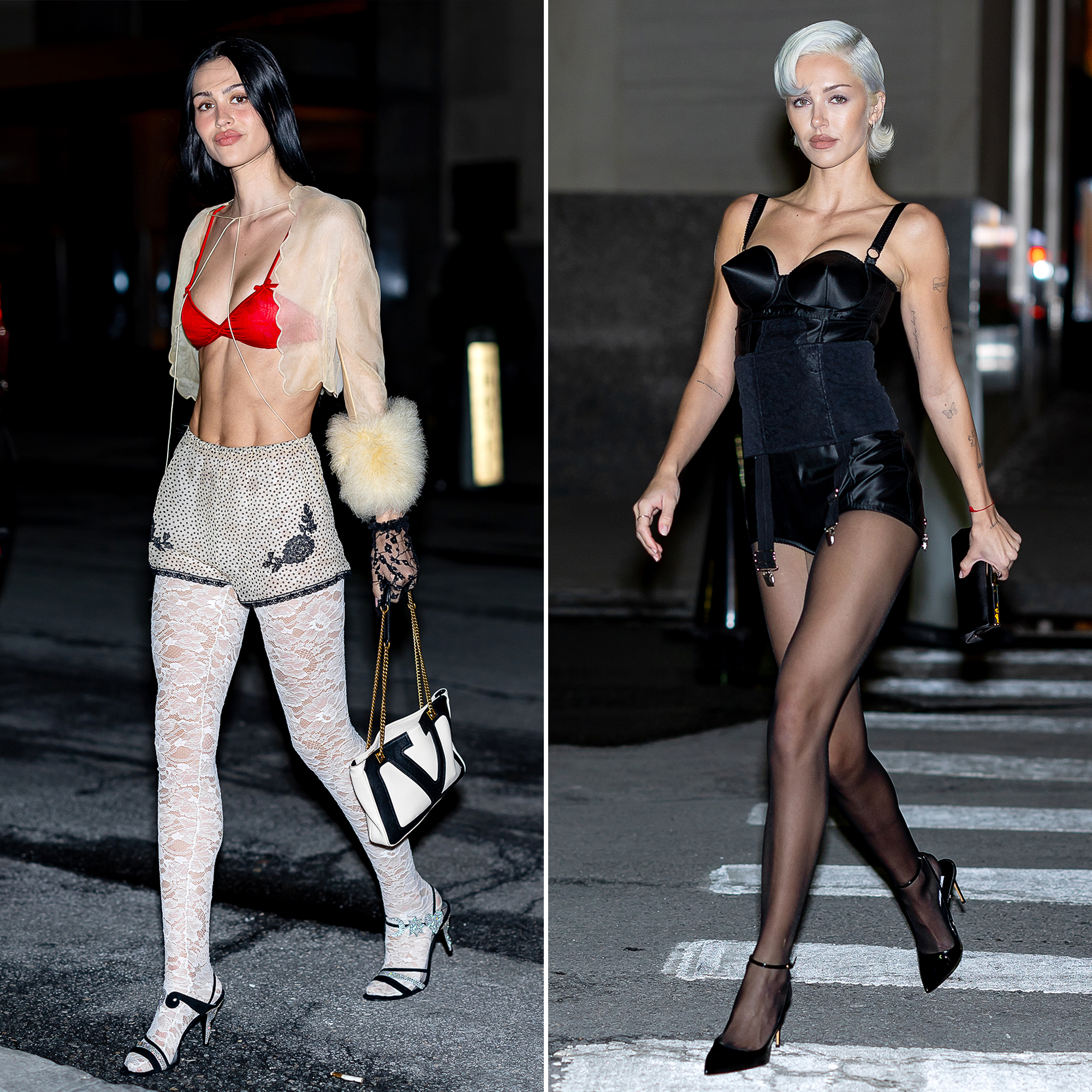 Amelia and Delilah Hamlin Sizzle in Lingerie Styles Amid Frigid Temps