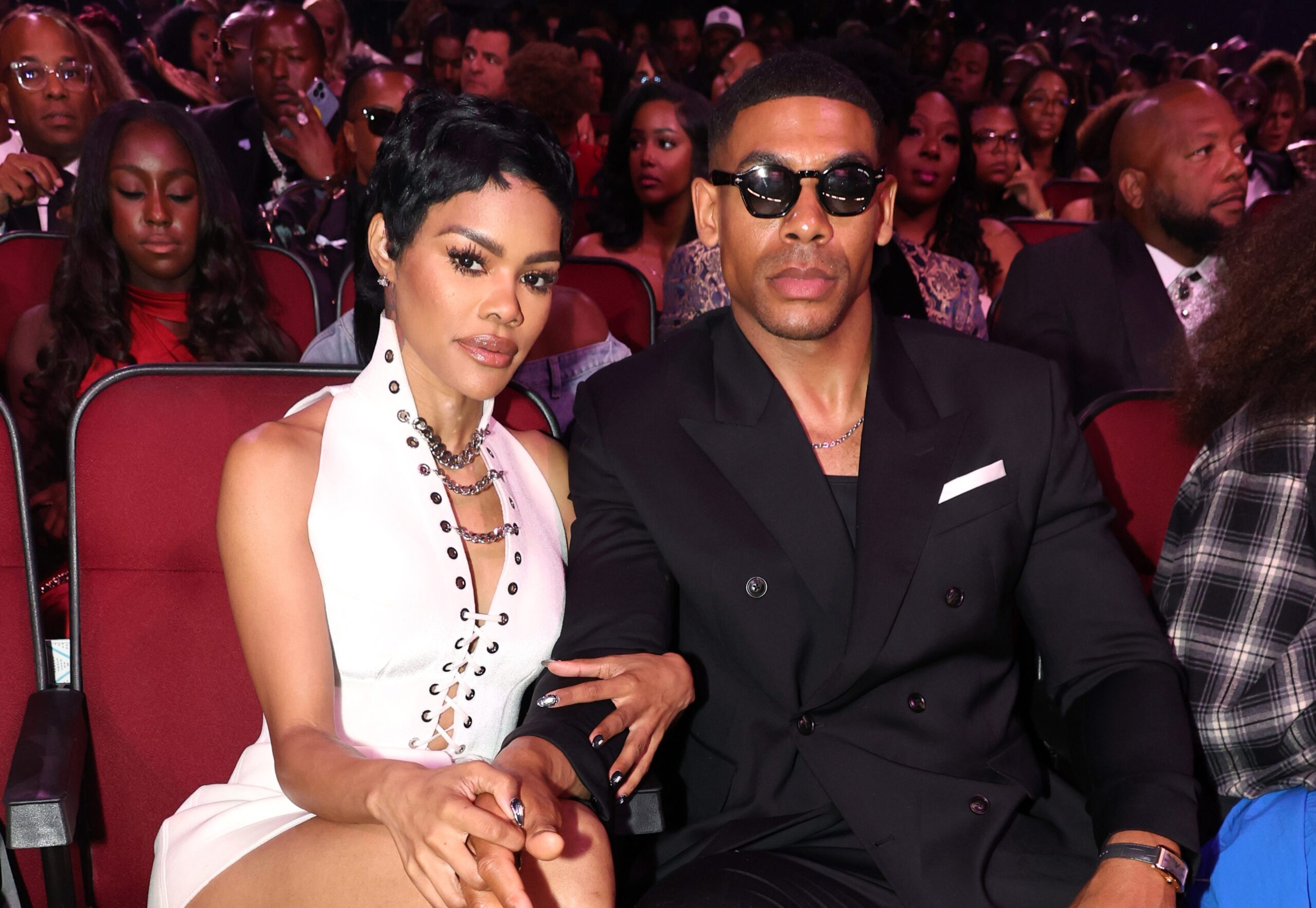 Hot, Hot, HAWT! Aaron Pierre & Teyana Taylor Pop Out For NYC Date Night In Coordinated Looks (PHOTOS)