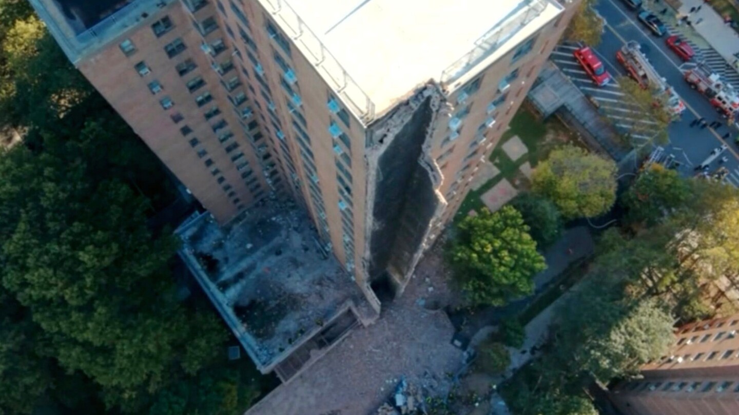 Part of high-rise apartment building in NYC collapses…